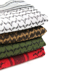Zindwear Unisex Cotton Army Arab Keffiyeh Desert Shemagh Military Arafat Scarf/Scarves/Wrap (43" x 43") - Walgrow.com