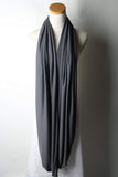 Zindwear Women's Cotton Hosiery Infinity Around Loop Convertible Scarves/Wraps (One Size, Dark Grey) - Walgrow.com