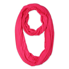 Zindwear Women's Cotton Hosiery Infinity Around Loop Convertible Scarves/Wraps (One Size, Peach Pink) - Walgrow.com