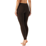 Zindwear Women's Cotton Soft Plain Summer Stretchy Ankle Length Leggings (One Size, Chocolate Brown) - Walgrow.com