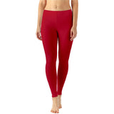 Zindwear Women's Cotton Soft Plain Summer Stretchy Ankle Length Leggings (One Size, Maroon) - Walgrow.com