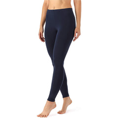 Zindwear Women's Cotton Soft Plain Summer Stretchy Ankle Length Leggings (One Size, Navy Blue) - Walgrow.com