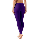 Zindwear Women's Cotton Soft Plain Summer Stretchy Ankle Length Leggings (One Size, Purple) - Walgrow.com